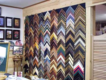 Wall of framing samples
