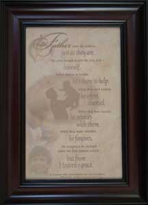 Framed inspirational print — Father’s Day