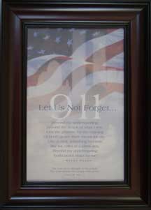 Framed inspirational print — 911